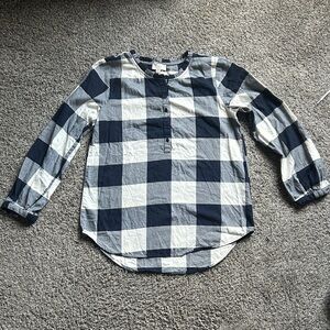 Loft Women’s Checkered Long Sleeve Shirt